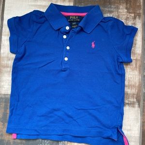 Blue Polo Toddler Girl